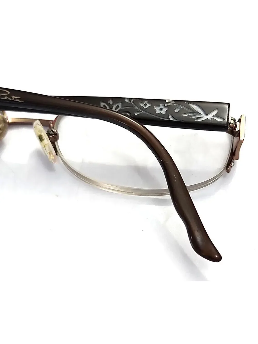 Oscar De La Renta ODLR346 229 Gold Half Rim Eyeglasses 52-17 135